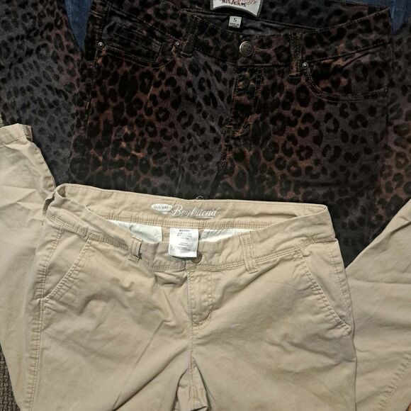 SAL! BUNDLE Of Fun 5 Pairs Paints SZ 6- BONGO-Banana Rep-Old Navy-Nine West-Iris - Picture 6 of 6